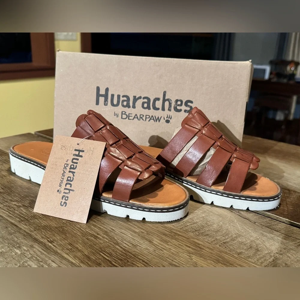 Huaraches by Bearpaw Slide Sandals - Picture 2 of 7